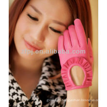 2013 glove fashion accessory short fingered leather gloves